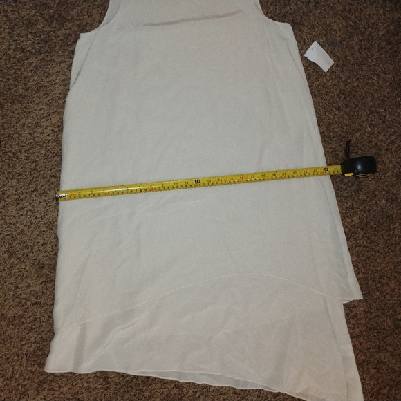 Eileen Fisher Layered‎ Asymmetrical 100%silk Dress, New, No Tags - Picture 7 of 9